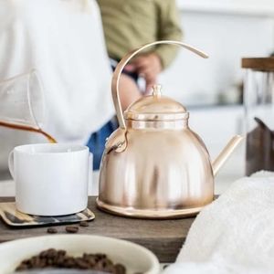 Brushed Gold Tea Kettle